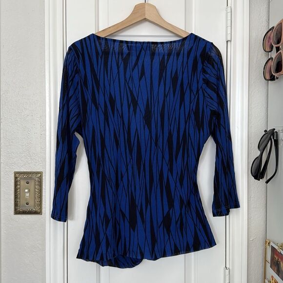 Y2k faux wrap mesh blouse - Picture 7 of 9